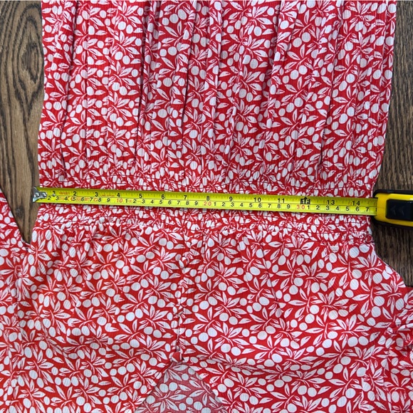 Boden Susannah Smocked Long Sleeve Midi Dress in Cherry Red, Berry Print, 8R - Picture 12 of 14